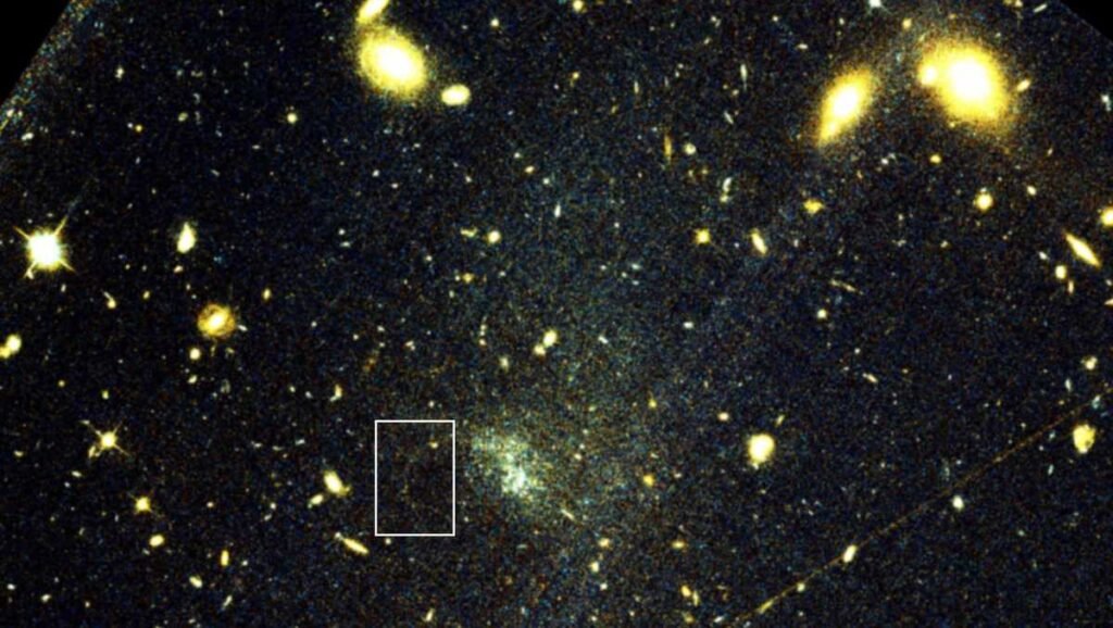 A cosmic breadcrumb trail leads astronomers to a discovery in another galaxy