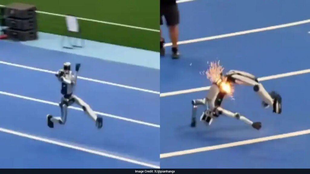 Watch: Humanoid Robot Snaps In Half After Full-Speed Crash At ‘Robot Olympics’ Training