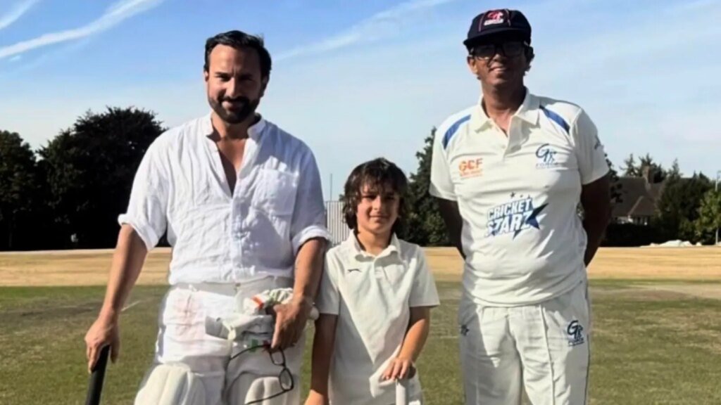 Saif Ali Khan’s Viral Cricket Video Sparks Buzz, Fans Can’t Stop Talking About His Bowling Action