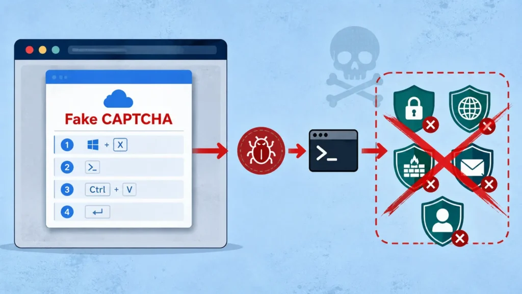 Hackers Use Fake CAPTCHA to Install Malware That Kills 145 Security Processes