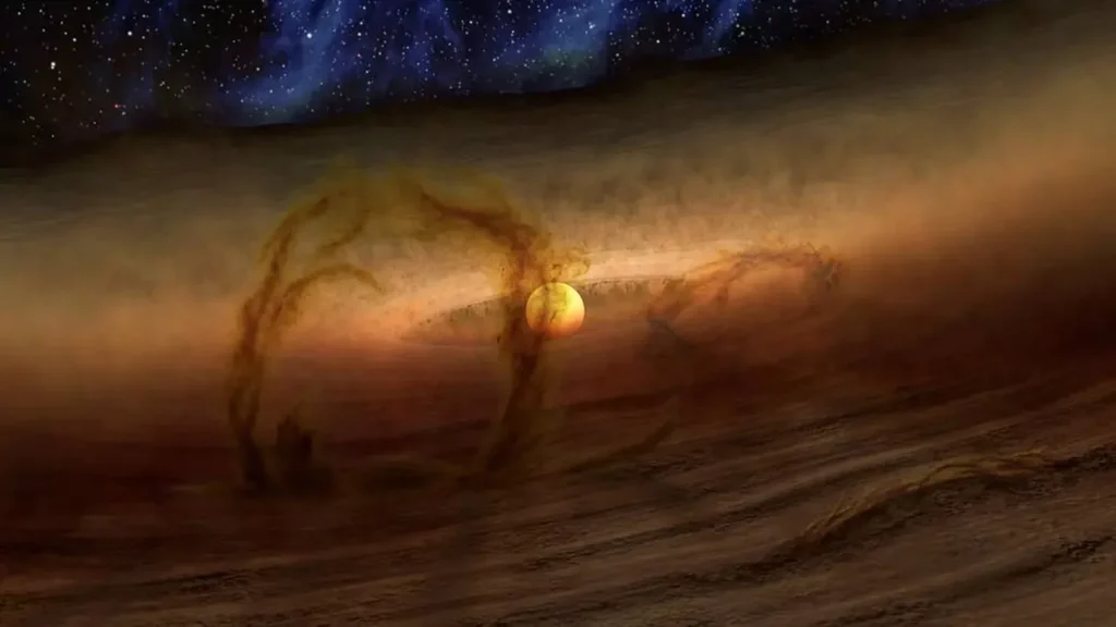 Astronomers Discover a Giant Cosmic River Feeding GW Orionis