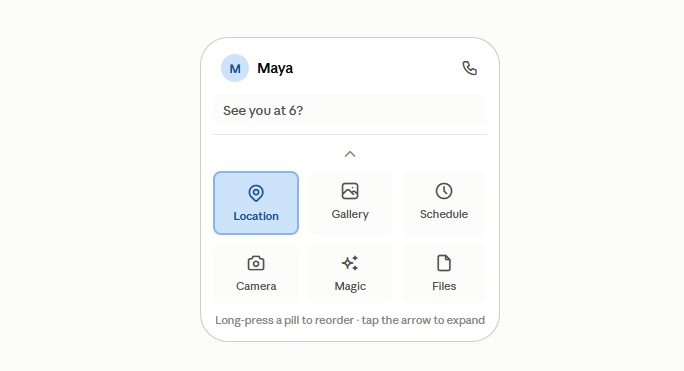 Google Messages Lets You Rearrange Your Attachment Shortcuts