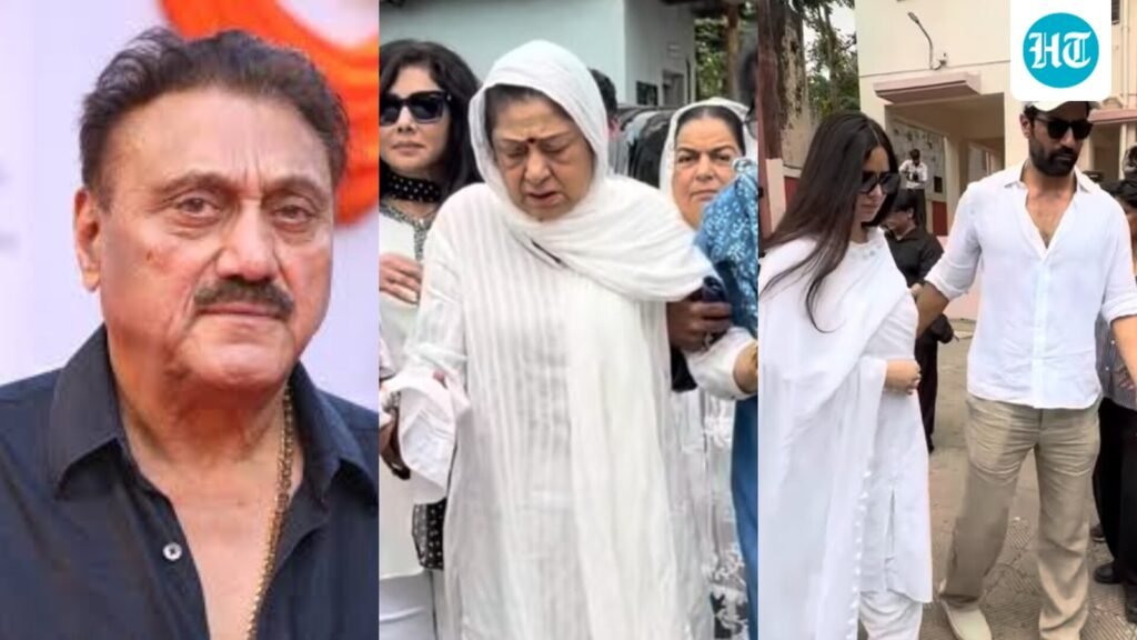 Kuku Kohli funeral: Aruna Irani bids emotional farewell as Rohit Shetty, Katrina Kaif, Vicky Kaushal pay last respects