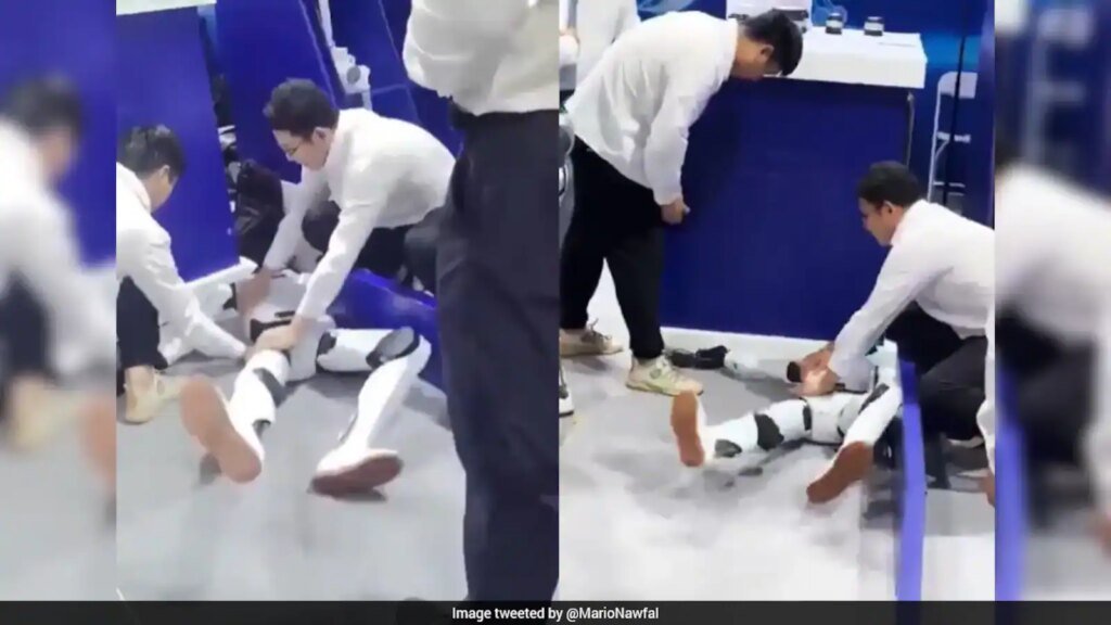 Humanoid Robot Malfunctions And Suffers ‘Seizure’ At China Conference, Operators Struggle to Stop It