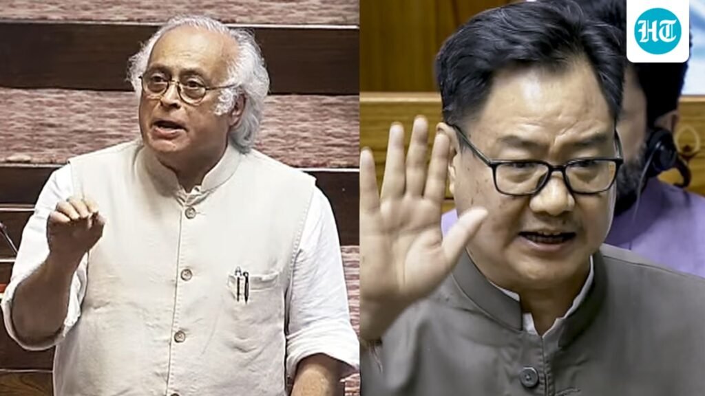 ‘Cowards’: Congress on Amit Shah’s ‘no show ‘ in Lok Sabha, Rijiju hits back